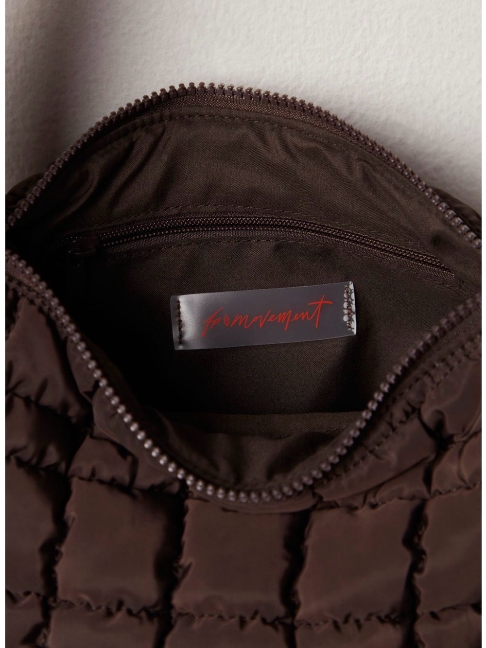Free People Quilted Crossbody Bag - Dark Brown - Picture 5 of 14